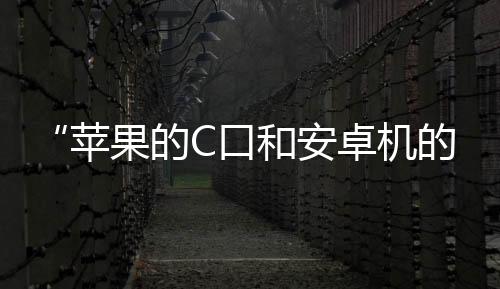 “苹果的C口和安卓机的C口”上热搜 两者有区别没法互充电：科普来了