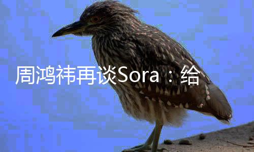 周鸿祎再谈Sora：给人工智能补上“眼睛”