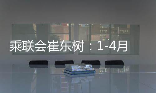 乘联会崔东树：1-4月中国新能源车占全球总额超60%